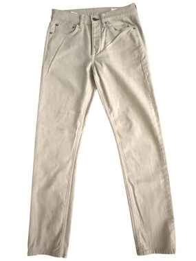 Rag & Bone Slim Fit 2 Jeans 30x32 Beige Stretch Premium Designer Denim